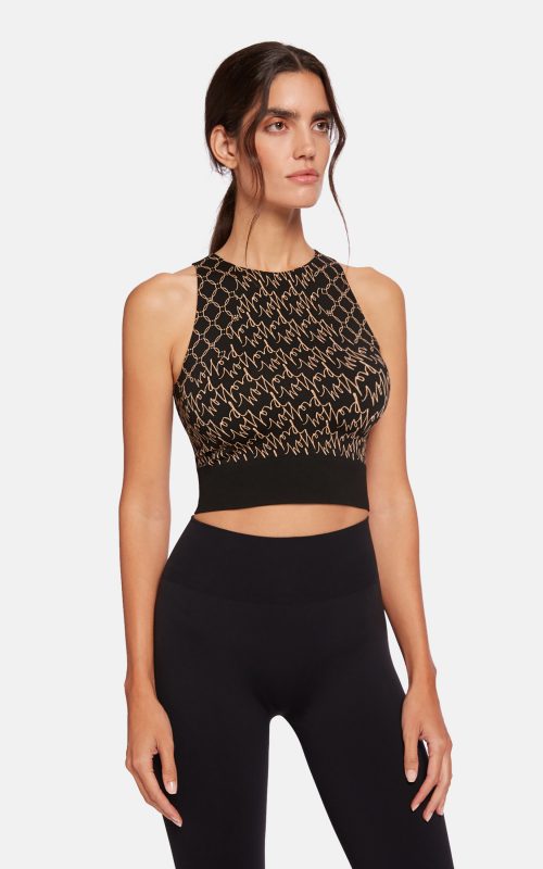 Aurora Monogram Crop Top