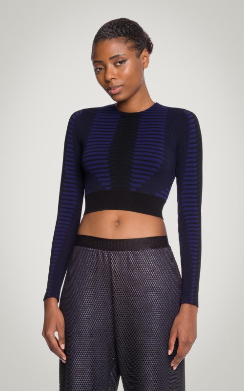 Shaping Slit Top Long Sleeves