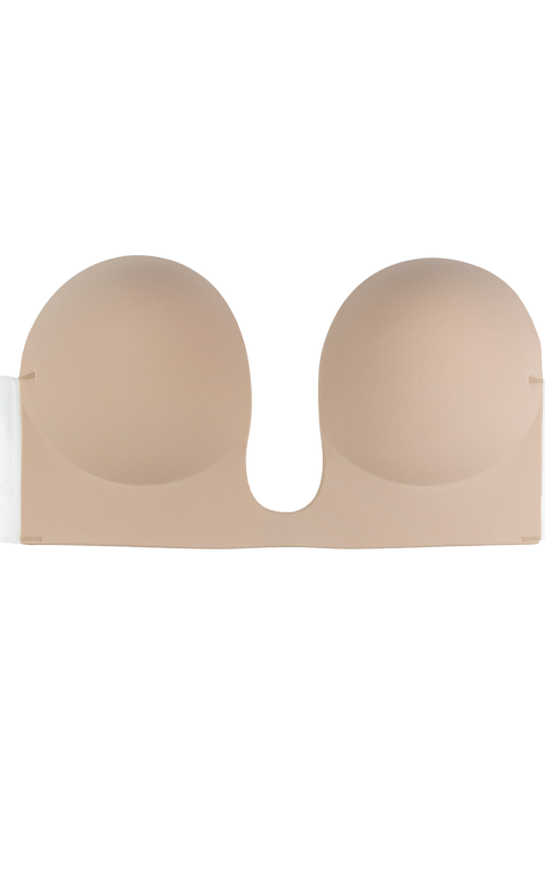 seamless u style bra nude front